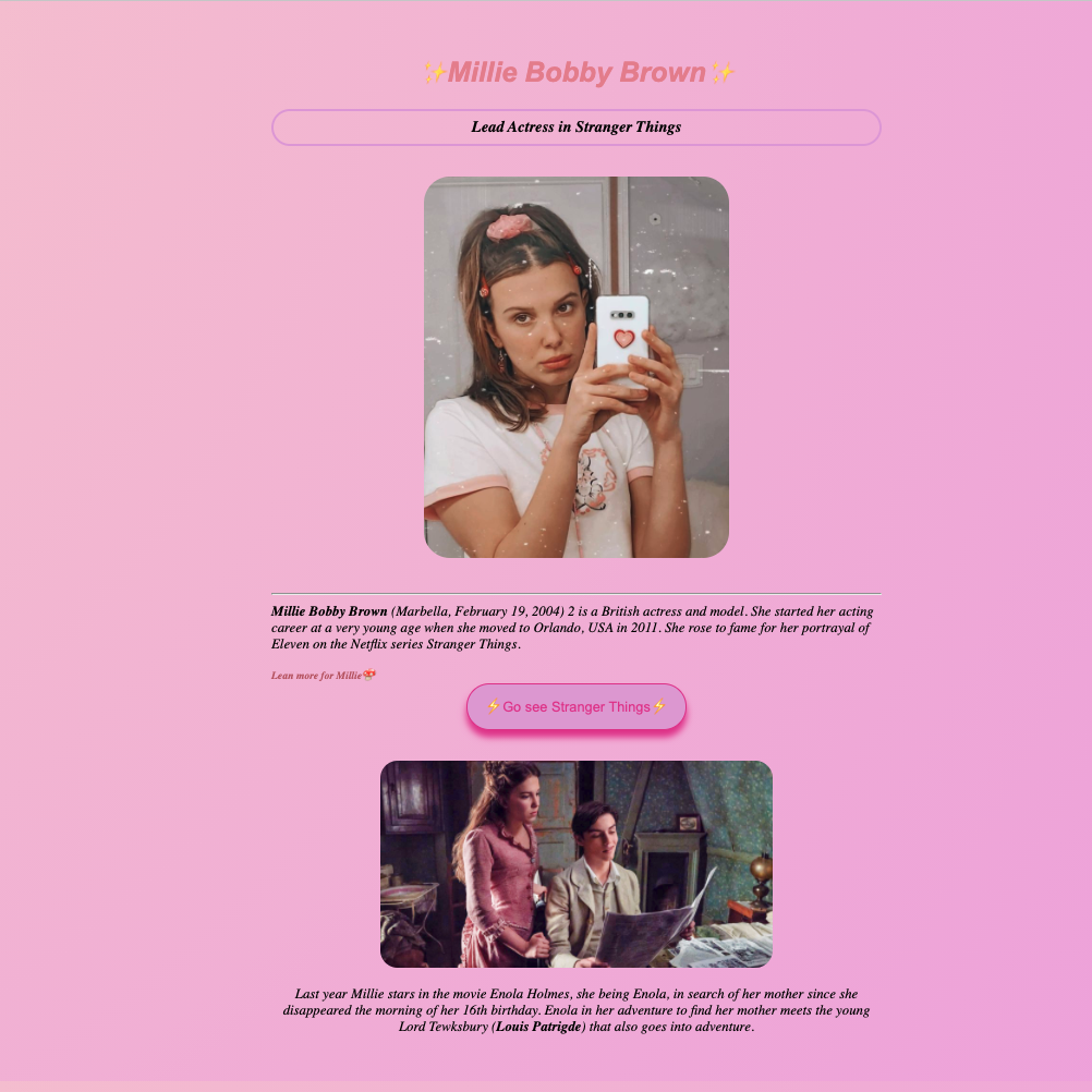 Millie project preview